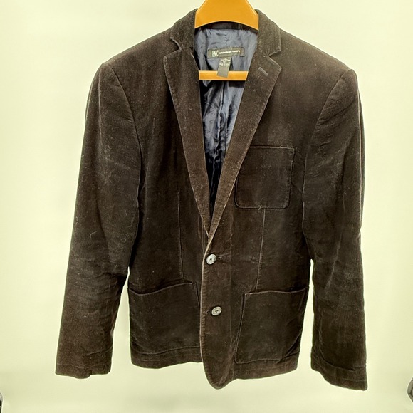 INC International Concepts Mens Corduroy Blazer Black Small 100% Cotton * read* - Picture 1 of 8